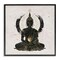 Stupell Industries Sitting Buddha Sun Rays Framed Giclee Wall Art Design by Nina Blue